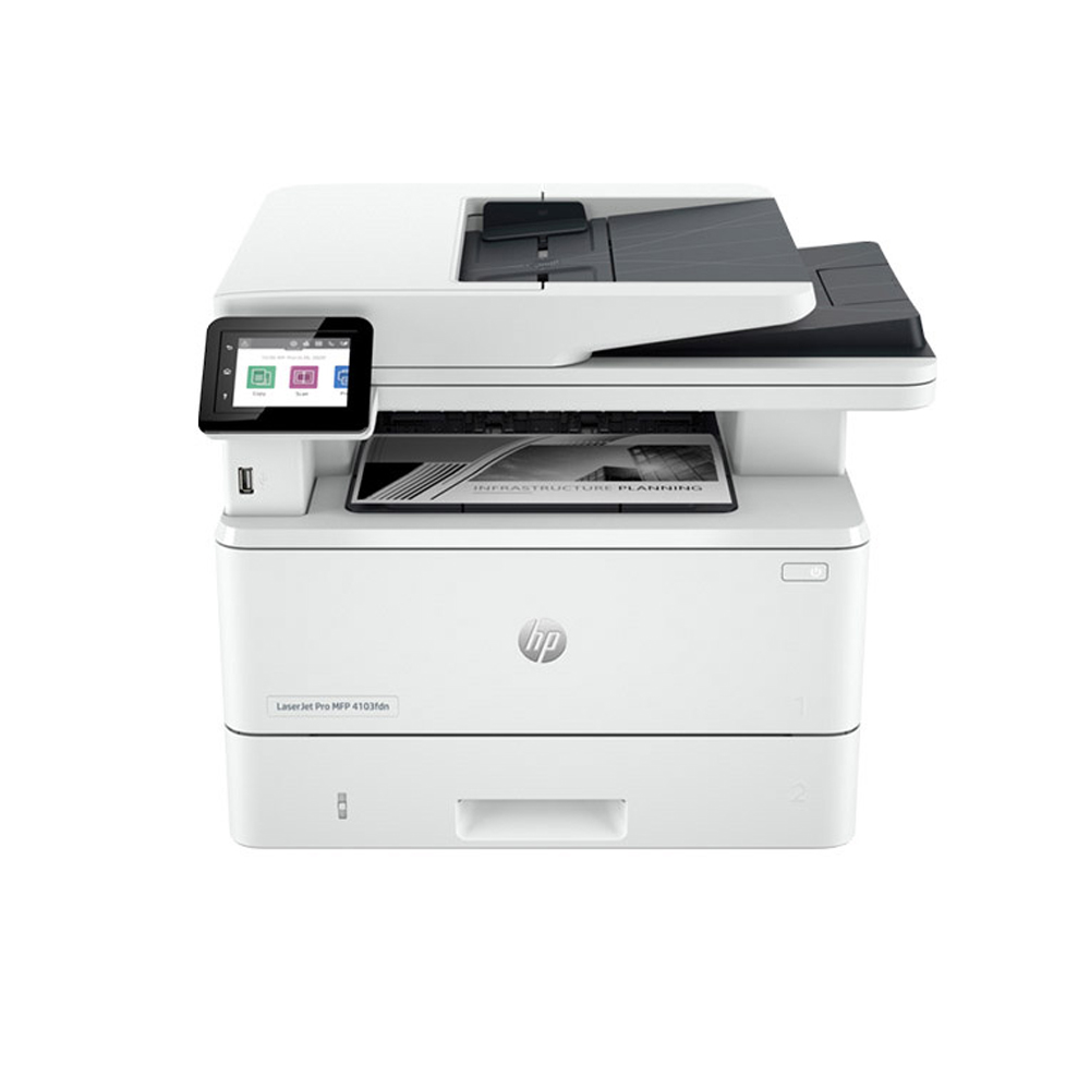 Máy in Laser đen trắng đa chức năng HP Pro MFP 4103fdn - (2Z268A) (in mạng, in đảo mặt, sao chụp, quét, fax)